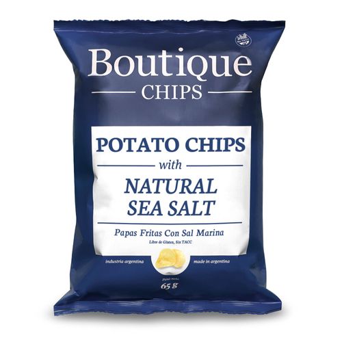 Papas Fritas Boutique Chips Natural Sea Salt x 65 g