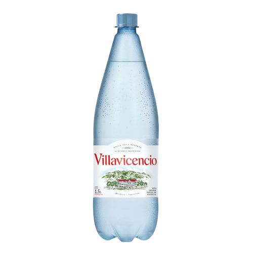 Agua Mineral Villavicencio Pet Con Gas x 1,5 l