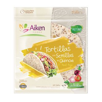 Tortillas Aikend Foods de Quinoa Real Roja x 240 g