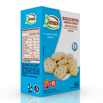 Bizcochitos Dimax de Queso sin Gluten x 200 g