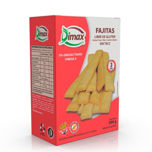 Fajitas Dimax sin Gluten x 300 g