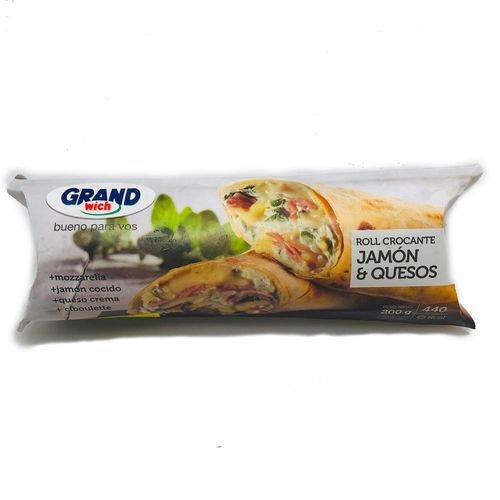 Roll Crocante Grandwich de Jamón y Queso x 200 g