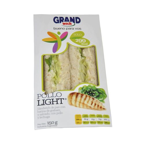 Sándwich Grandwich de Pollo Pan Negro Light