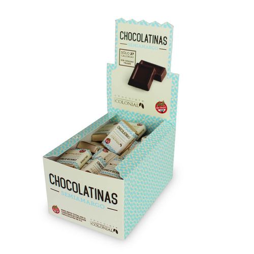 Chocolatinas Colonial semiamargo x 5 g