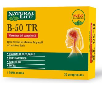 Suplemento Dietario Natural Life Complex B-50 x 30 Comprimidos