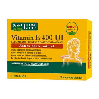 Suplemento Dietario Natural Life Vitamina E- 400 IU x 30 caps