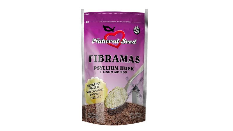 Fibramas - Psyllium + Lino Molido - 200g - Natural Seed