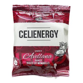 Alfajor de Avellana Negro Celienergy Relleno de Dulce de Membrillo x 50 g