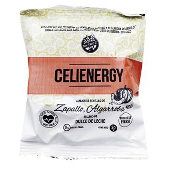 Alfajor Celienergy Algarroba, Zapallo y Relleno de Dulce de Leche x 50 g