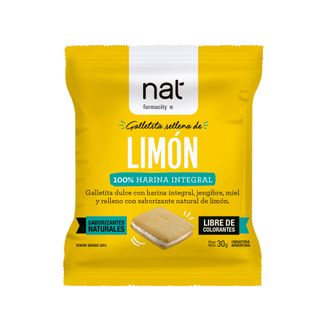 Galletitas Nat Rellena de Limón x 30 g