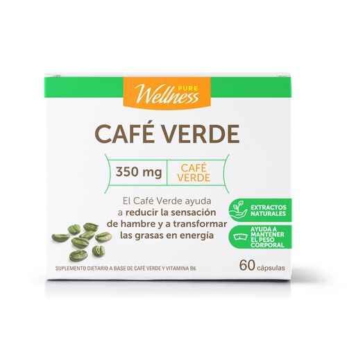 Suplemento Dietario Pure Wellnes Café Verde x 60 caps