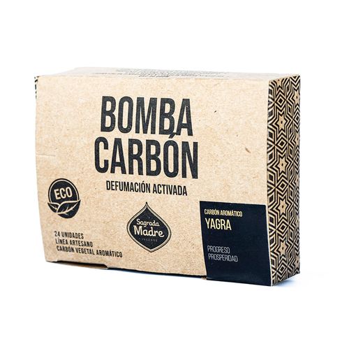 Bomba Carbón Sagrada Madre Aromático Yagra x 24 un