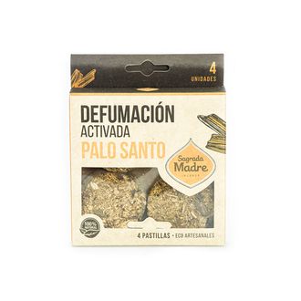 Pastillas Defumación Activada Sagrada Madre Palo Santo x 4 un