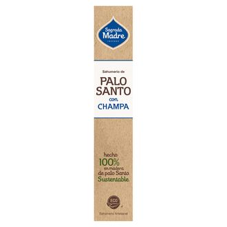 Sahumerio Sagrada Madre de Palo Santo con Champa x 8 un