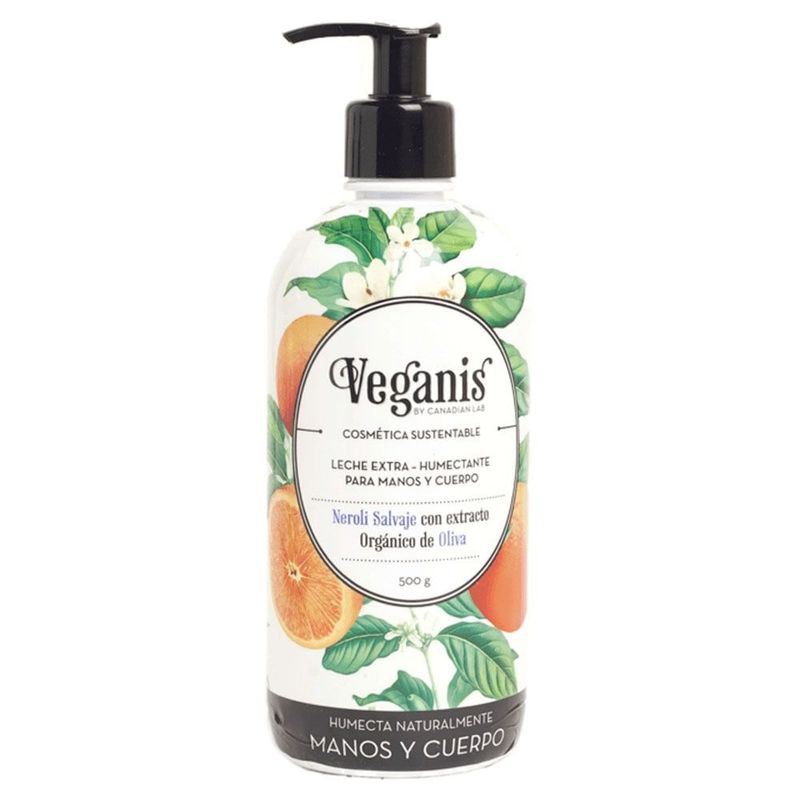 leche-extra-humectante-cuerpo-y-manos-veganis-neroli-salvaje-y-oliva-x-500-ml