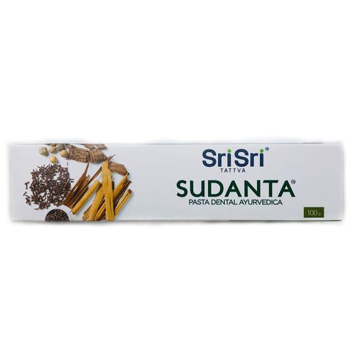 Pasta Dental Ayurvédica Sri Sri Sudanta Libre de Fluor x 100 g