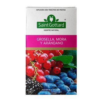 Infusión Frutal Saint Gottard Grosella, Mora y Arándano x 20 saquitos