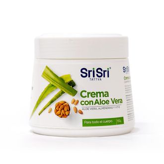 Crema Corporal Sri Sri Ayurveda con Aloe Vera y Almendras x 150 g