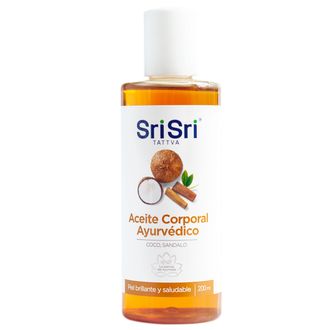 Aceite Corporal Ayurvédico Sri Sri Ayurveda Coco y Sándalo x 200 ml