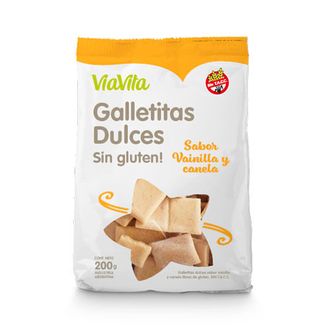 Galletitas Dulces Via Vita sabor Vainilla y Canela x 200 g