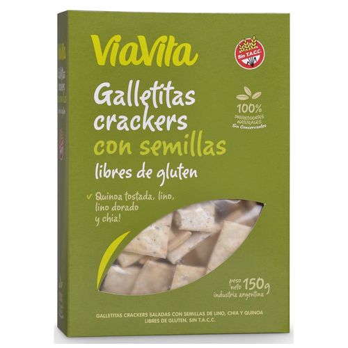 Galletitas Crackers VíaVita con Semillas x 150 g