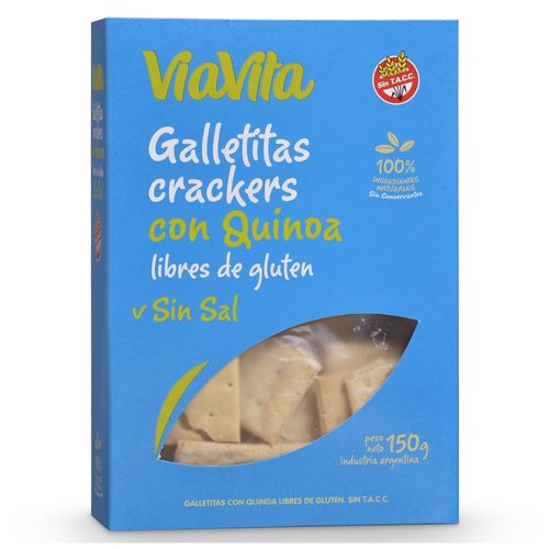 Galletitas Crackers via Vita Con Quínoa sin Sal x 150 g