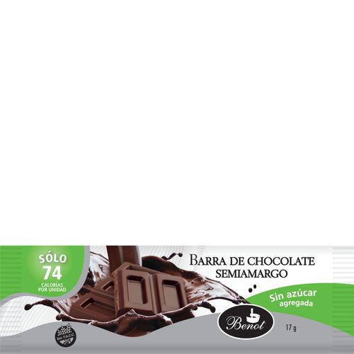 Barra de Chocolate Benot Semiamargo x 17 g