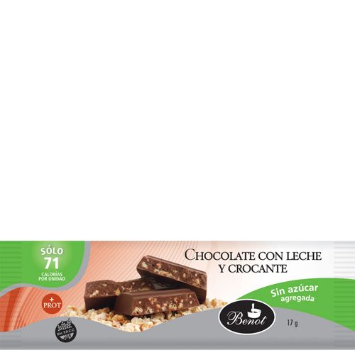 Barrita de Chocolate Benot con Crocante x 17 g