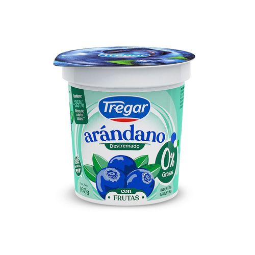Yogur Descremado Tregar con Arándanos x 160 g