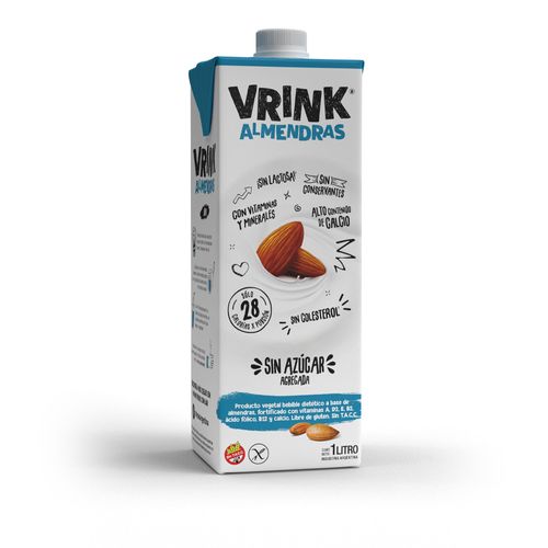 Bebida Vegetal Vrink de Almendra sin Azúcar x 1 l