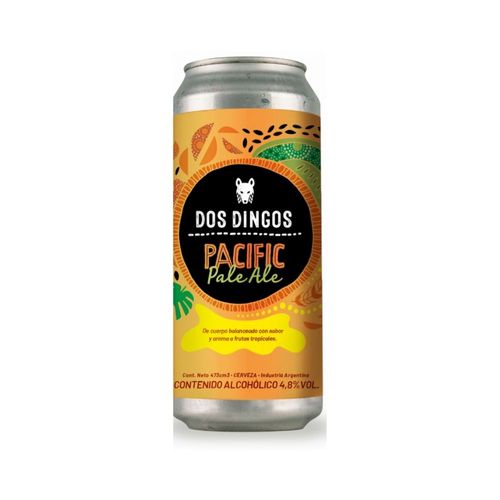 Cerveza Dos Dingos Pacific Pale Ale Lata x 437 ml
