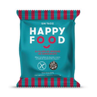 Alfajor Happy Food de Mousse de Chocolate Sin Tacc x 50 g