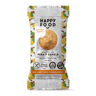 Galletita Happy Food con Pera y Canela sin Tacc x 44 g