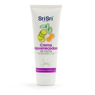 Crema Facial Sri Sri Ayurveda Rejuvenecedora de Noche x 100 g