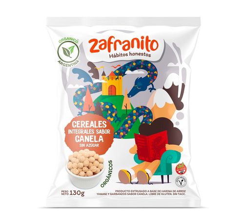 Cereales Orgánicos Zafranito Canela sin Azúcar x 130 g