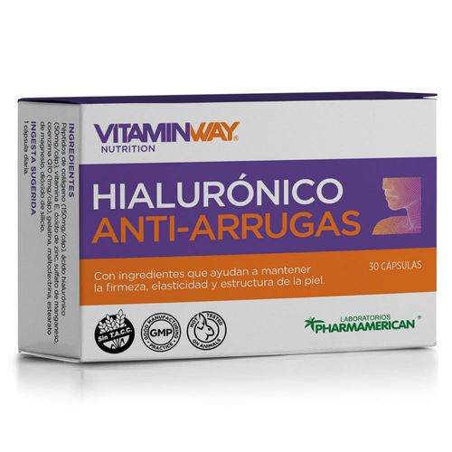 Suplemento Dietario Vitamin Way Ácido Hialurónico Antiarrugas x 30 un