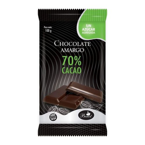 Chocolate Amargo Benot 70% Cacao x 100 g