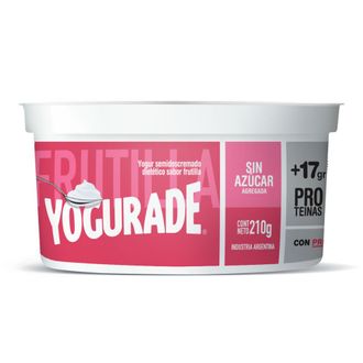 Yogur Semidescremado Yogurade Batido Frutilla x 210 g