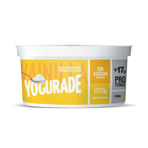 Yogur Semidescremado Yogurade Batido Vainilla x 210 g
