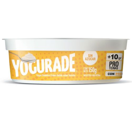 Yogur Entero Yogurade Batido Vainilla x 150 g