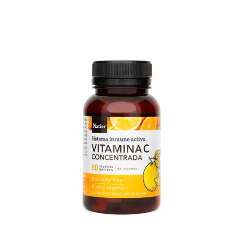 Suplemento Dietario Natier Vitamina C x 50 caps