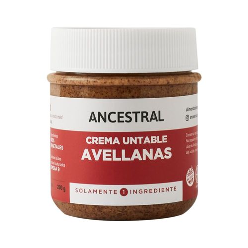 Crema Untable Ancestral de Avellanas x 200 g