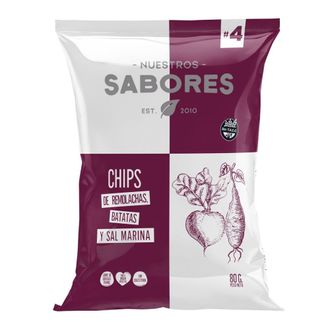 Chip Nuestros Sabores Remolacha y Batata x 80 g