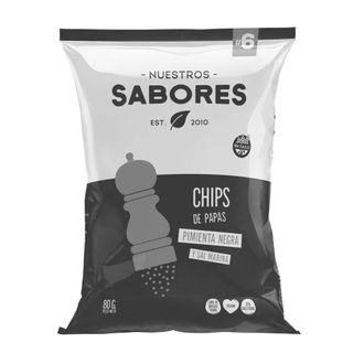 Chip Nuestros Sabores Papa y Pimienta Negra x 80 g