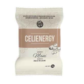 Alfajor de Nuez Celienergy con Dulce de Leche x 50 g