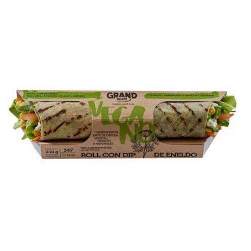 Roll Crocante Grandwich Vegetariano en Masa Semillada x 230 g