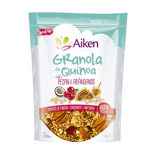 Granola de Quinoa Aiken Foods con Nuez Pecan & Arándanos x 250 g