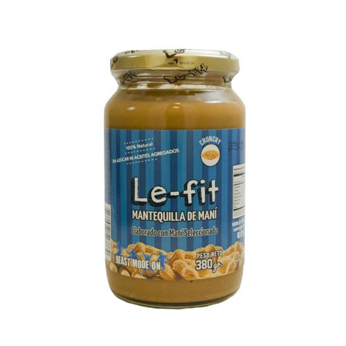 Mantequilla de Maní Natural Lefit Cruchy x 400 g