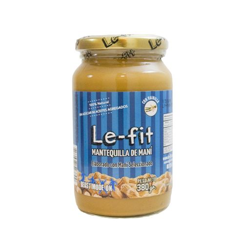 Mantequilla de Maní Natural Lefit con Vainilla x 400 g