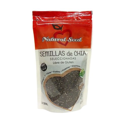 Semilla Natural Seed Chía Enteras x 200 g